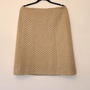 Vintage lurex pencil skirt.